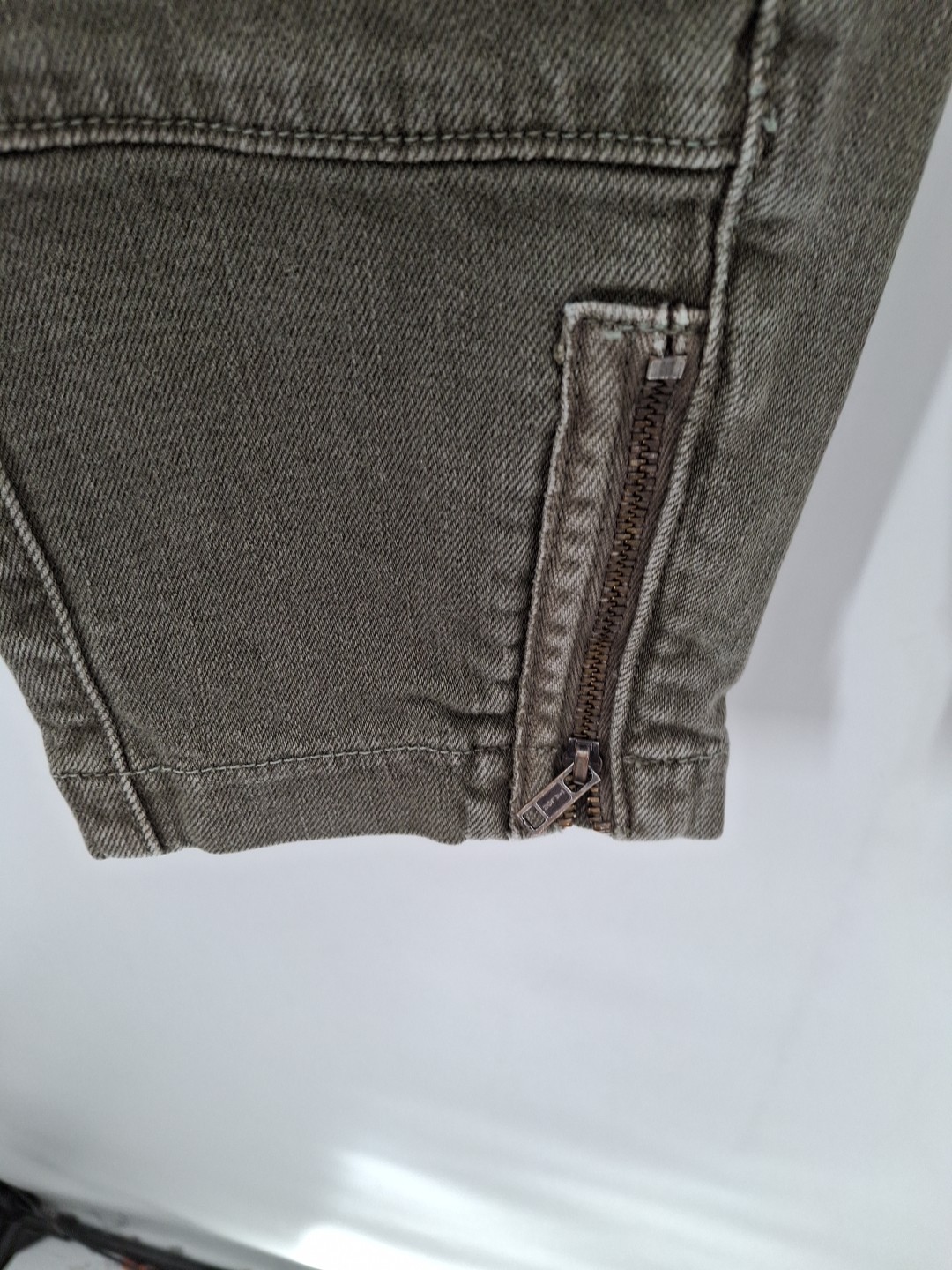 Lucky Brand Womens Brooke Skinny Olive Utility Jeans 8/29 thumbnail 2