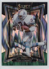 2024 Panini Select Concourse Black & Green Shock Prizm Earl Campbell HOF 0h3t