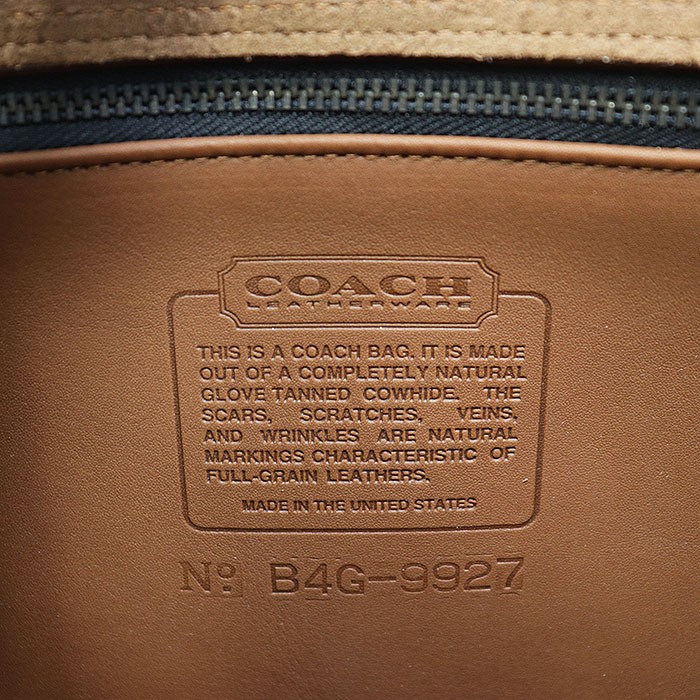 COACH Vintage 1980’s Shoulder Bag Hand Bag 2-Way Leather Turnlock Women Brown image 2