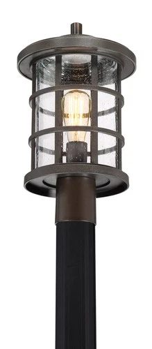 Quoizel CSE9010 Crusade 1 Light 17" Tall Outdoor Lantern Style - Bronze - Picture 4 of 9