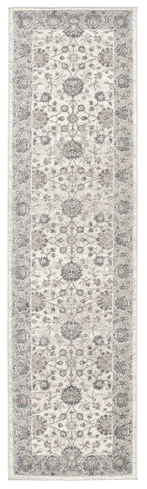 Colección Sofia 2'2" x 8' Marfil/Gris SOF330D Boho Tribal Oriental Envejecido... Foto 2 de 4