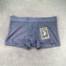 Calvin Klein CK men blueish Gray Sculpt Lace low rise trunk underwear size M L