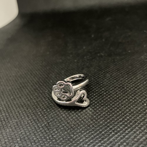Animal Paw Heart Wrap Ring Size 6.5 #1558 - Picture 3 of 5