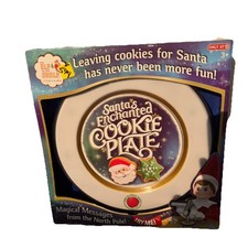 The Elf on the Shelf Santa's Enchanted Cookie Plate Magical Messages New