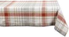 DII Thankful Autumn 52" x (Square), Cozy Picnic Plaid 