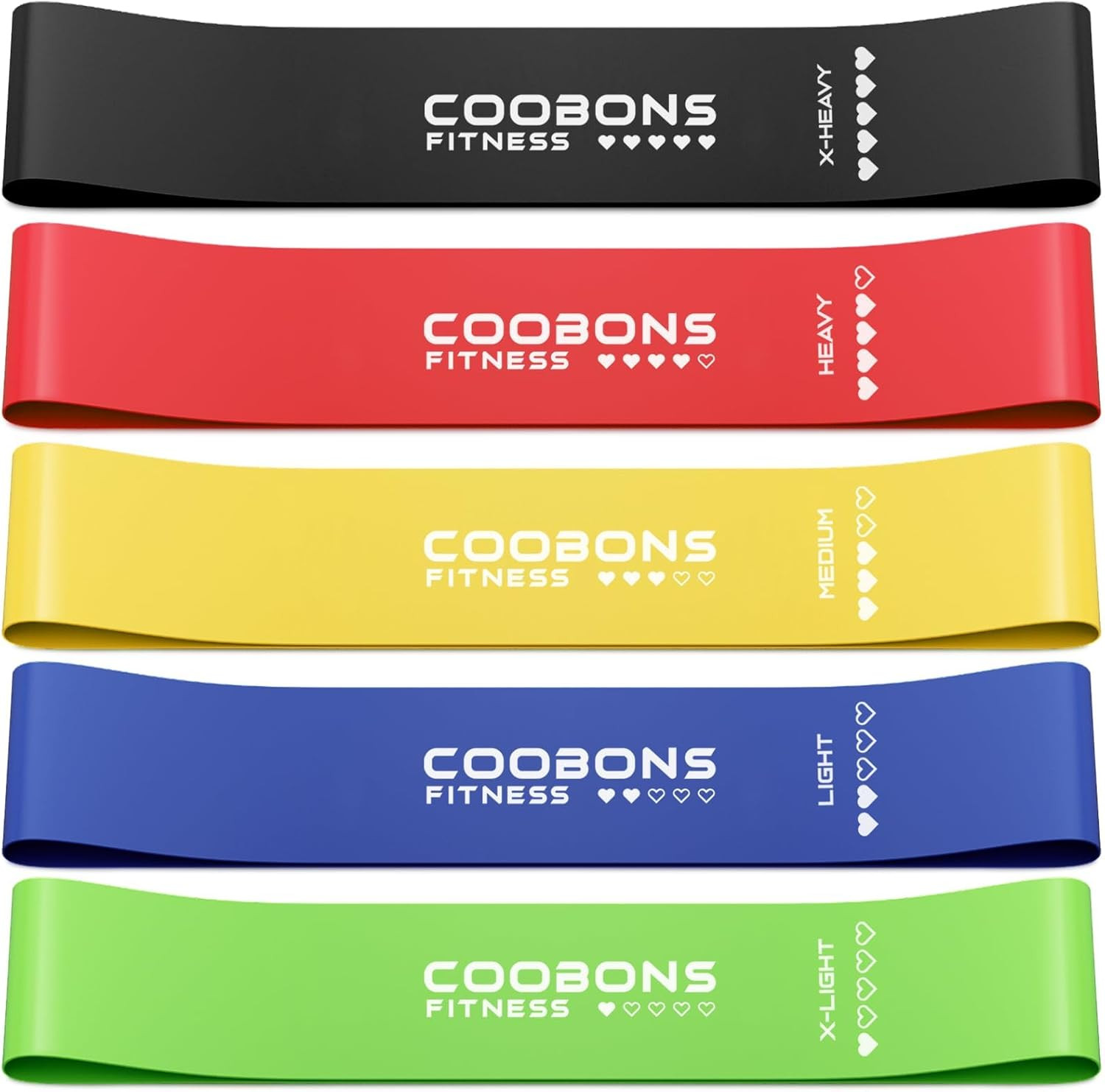 For Working Out, Exercise Bands Resistance Bands Set With 5 Res
