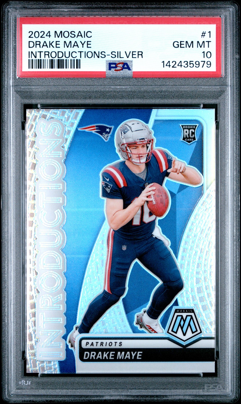 2024 PANINI MOSAIC INTRODUCTIONS SILVER #1 DRAKE MAYE PSA 10