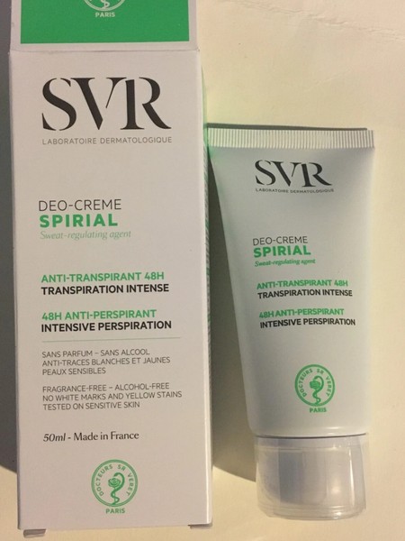 Crema ESPIRIAL SVR Laboratoires 50 ml. Desodorante antitranspirante intenso 48H
