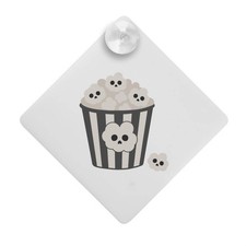 'Spooky Cute Popcorn' Car Window Sign - 12cm (CG00040206)