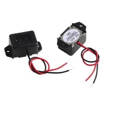 2 Pieces Alarm Buzzer DC 12V 85dB Mini  Alarm Buzzers Constant Tone US/SH