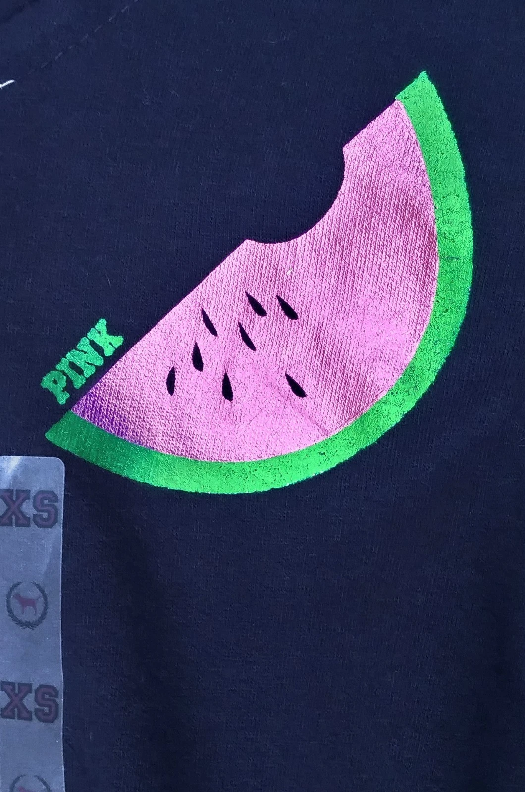 UNDERCOVER Victoria's Secret è caldo qui dentro o è solo ROSA? ? Felpa con cappuccio XS NUOVA CON ETICHETTA COSÌ RARA