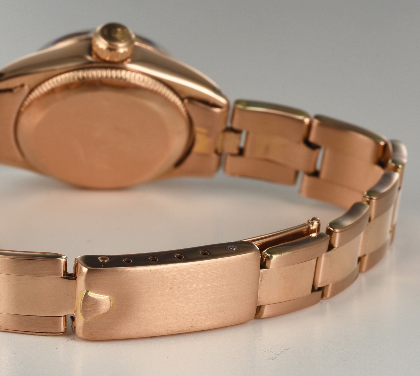 Rolex Oyster Perpetual DateJust AutomaticWatch 18K Rose Gold w/Diamonds Ref.6517 image 6