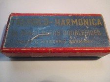 Tremolo Harmonica--54 brass reeds-Double sided-with box--FREE SHIPPING