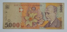 1998 Banca Nationala A Romaniei, Romania - 5000 Lei Banknote No. 004B 6052144
