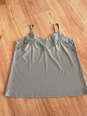Damen Top Spitzentop Größe 38 Trägertop Mintgrün Sehr Guter Zustand