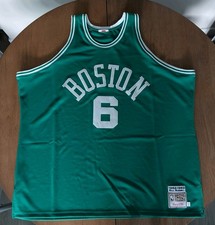Boston Celtics NBA #6 Bill Russell 1962-1963 Mitchell & Ness Jersey Size 5XL