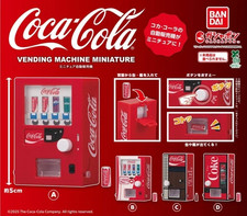 Coca-Cola Vending Machine Miniature Coke Capsule Toy Complete 4 Types set Gacha