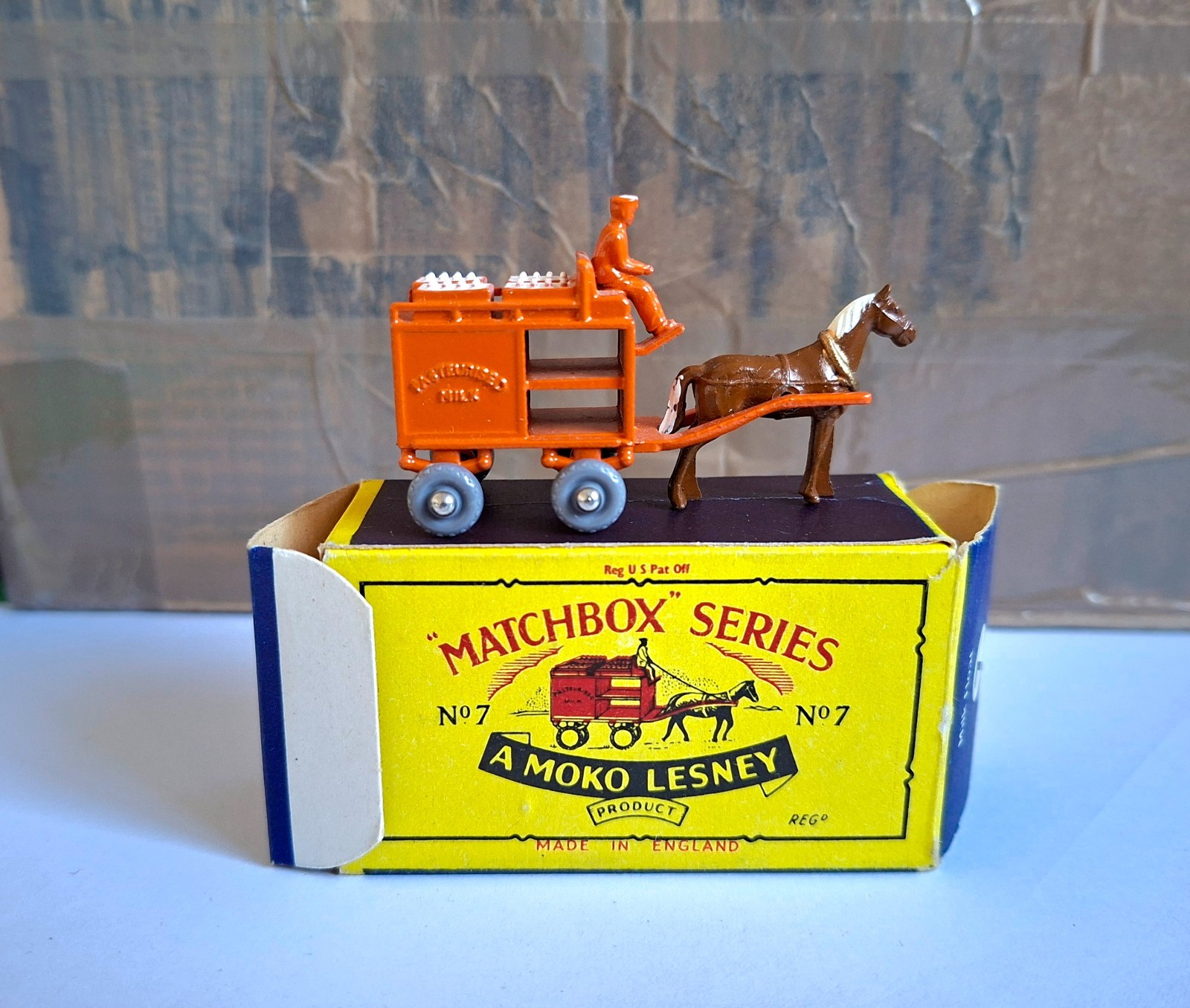 Matchbox 7a, Horse Drawn Milk Float - Free Price Guide & Review