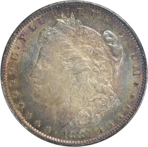 1881-O Morgan Silver Dollar Choice BU Uncertified Toned #1048