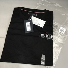 Tommy Hilfiger Mens Logo New York 1985 Regular Fit T-shirt Size XL Black New