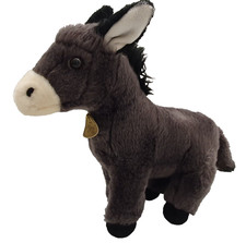 Donkey Plush Stuffed Animal Toy Miyoni Tots Aurora Eeyore Soft Fur Super Clean
