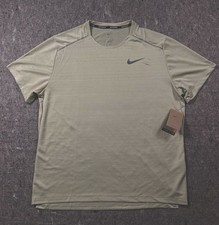 Nike Men  s Dri Fit Miler-Training Running Shirt AJ7565-371 Green Reflective L
