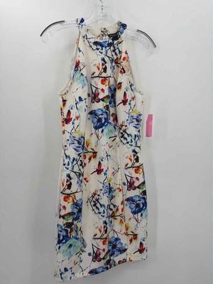 Pre-Owned Venus White Size Small Knee Length Sleeveless Dress