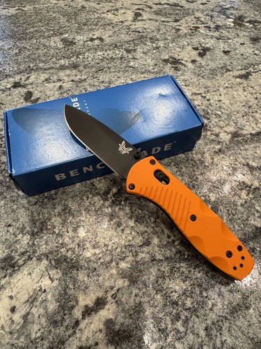 Benchmade 585 Orange Mini Barrage Knife In D2 585BKD2-ORG RARE