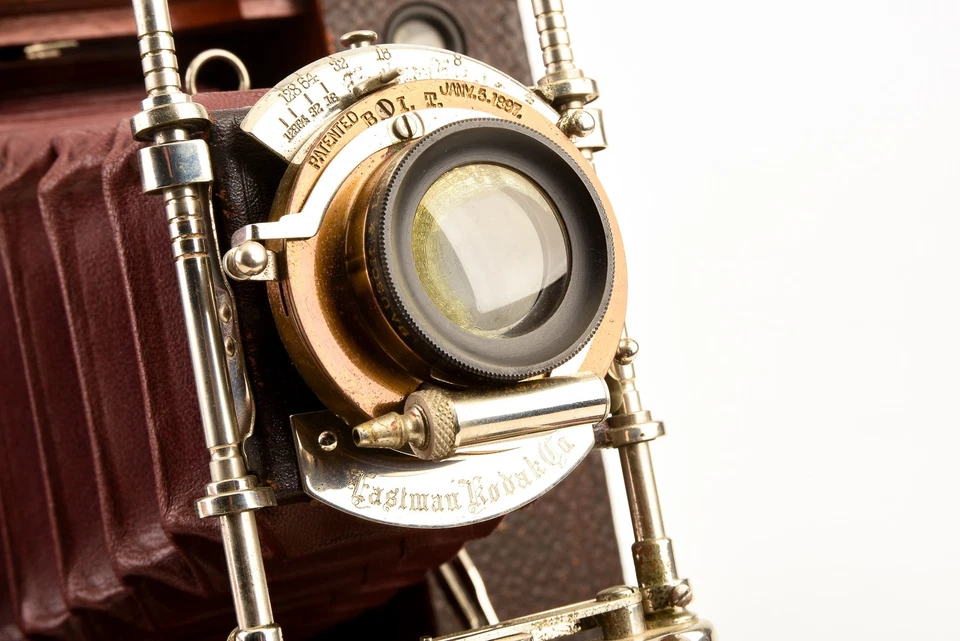 Eastman Kodak No 4 Cartridge Model E 4x5 in Folding Camera Rapid Rectilinear V28 - Image 4 of 4