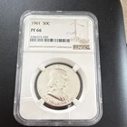 1961 Franklin Half Dollar 50C Silver PF 66 NGC Uncirculated Proof Coin