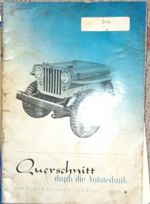 Willys Jeep CJ2 CJ3a CJ 2 3A Reparaturanleitung *