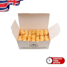 Natural Wood Fire Starters - 40 Easy-to-Use Eco Firelighters for Outdoor Cooking 0.35 per lighter