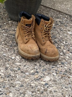 Timberland PRO Men s 6'' Safety Toe Wheat Nubuck Work Boots 10.5W 65016