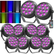 RGBW 12LED Par Light DMX Party DJ Lights Disco Show Stage Lighting Rechargeable