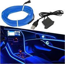 Wire Car Interior Led Strip Lights 5v 16ft Neon Light Strip With Color Blue