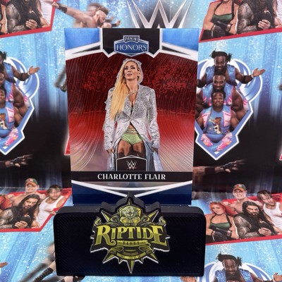 Charlotte Flair WWE Panini Chronicles 2023 Panini Honors Red Prizm /199 #346