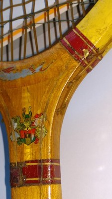 Tennis-Schläger/Holz  ''Match'' - ''Original Erbach'' - H. Hammer, Vintage -ca. 1950