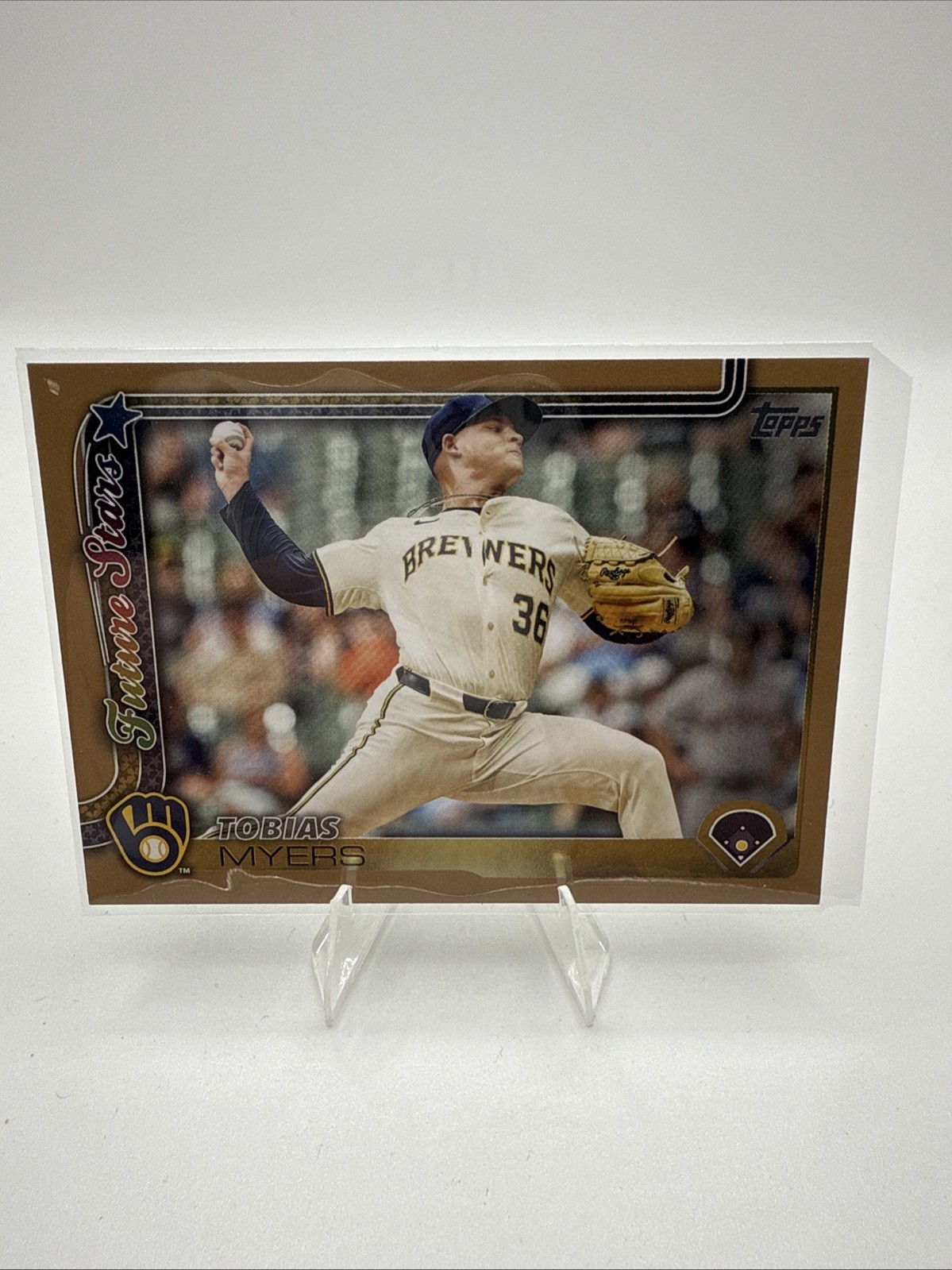 2025 Topps Series 2 Tobias Myers #636 Future Stars Gold Parallel Baseball Card