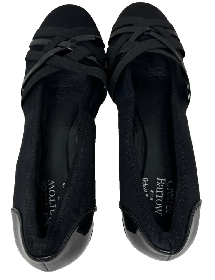 Zapatos de vestir Croft & Barrow para mujer paisaje ballet cuña negros talla:8 120PQ Foto 3 de 4