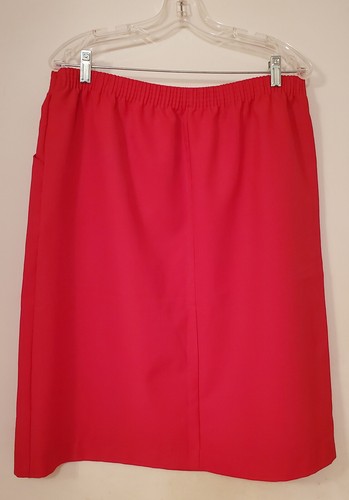 Women's Blair Skirt Size 20 Average Red 2 Pockets Elastic Waist - Picture 2 of 2