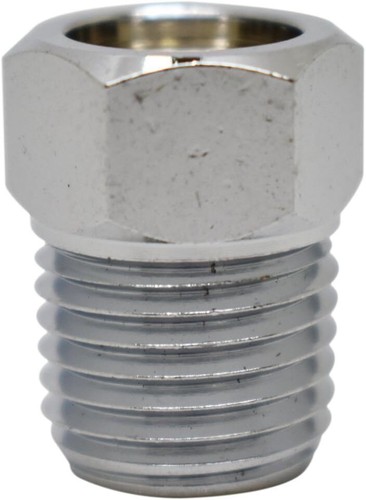 Adaptador de latón para buceo, hembra 3/8-24 a macho conector NPT de 1/4" - Imagen 3 de 11