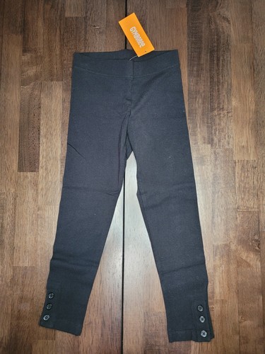 NWT Gymboree RIGHT MEOW Kitty Black Button cuff Leggings Pants Size 5 - Picture 9 of 12