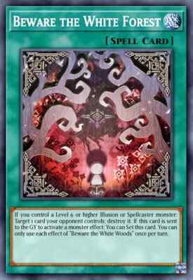 yugioh 3x beware the white forest super rare info-en059 info