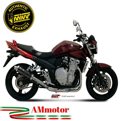Mivv Suzuki Gsf 650 Bandit 2008 Pot D' Echappement Moto Silencieux Gp Black - Photo 1/3