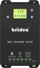 Automatic Transfer Switch, 50A 5500 Watt ATS Dual Power Controller for off Grid 