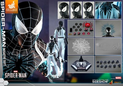 ホットトイズ スパイダーマン(ネガティブ・スーツ版) 1/6 SpiderMan ビデオゲーム・マスターピース】『Marvel's Spider