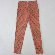 Urban Outfitters Women's Jacquard Orange & Brown Casual Pants Size 4