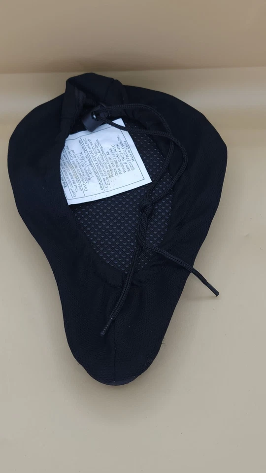 Bicycle Schwinn Bike Gel Cushioned Slip Cover Seat Padding w/ Drawstring - Image 3 of 4