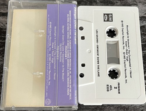 Les Brown & His Band Of Renown - Swingin' Down The Lane Audio Cassette Tape 1982 - Imagen 2 de 3