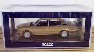 NOREV 1/18 Scale BMW M5 535i Gold Diecast Car Model Doors cannot